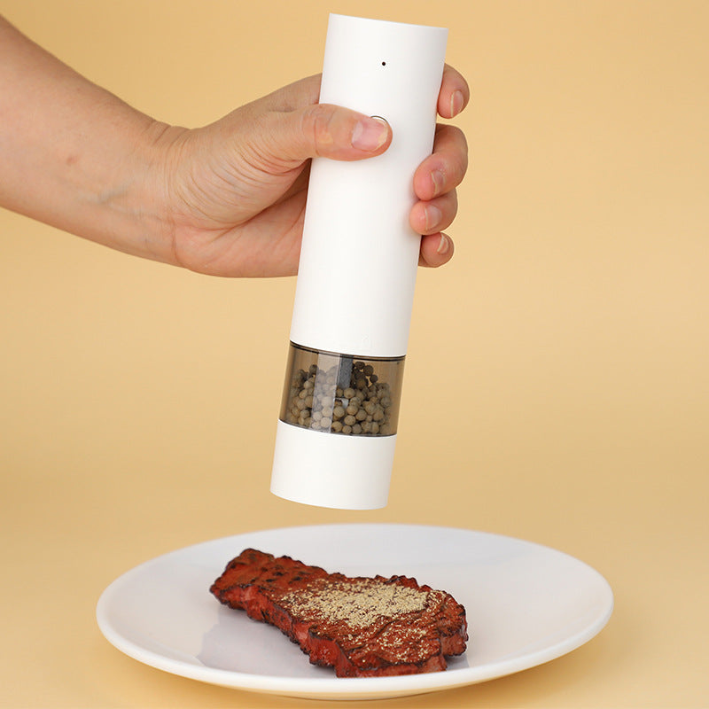 Electric Salt and Pepper Grinder Set - Rechargeable with Charging Base