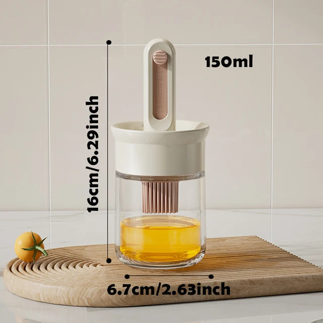 Telescopic Oil Brush With Bottle