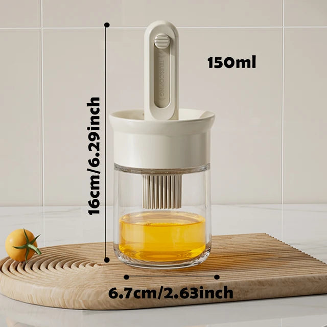 Telescopic Oil Brush With Bottle