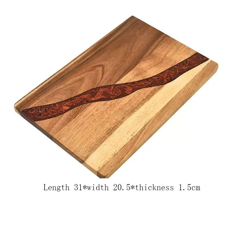 Ocean Wave Epoxy Resin Acacia Wood Cutting Board